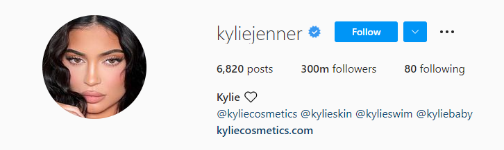 Kylie Jenner becomes first woman to hit 300 million followers on IG