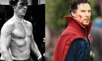 Benedict Cumberbatch shows bulked up body in BTS Doctor Strange photo