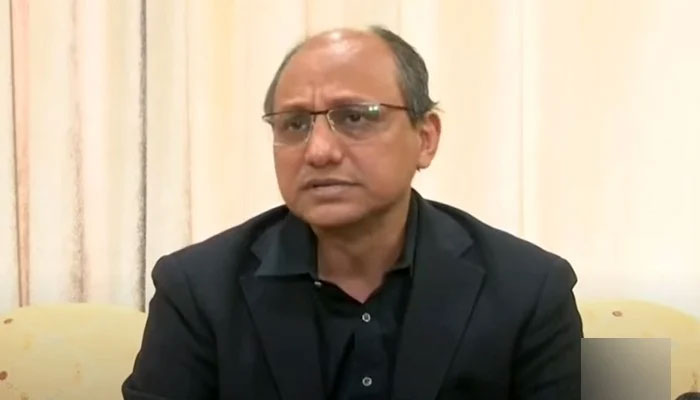 Sindh Information Minister Saeed Ghani. Photo Geo News/ file