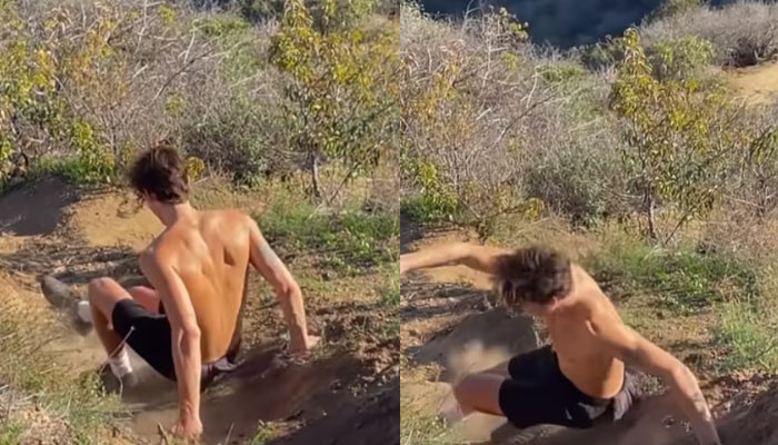 Shawn Mendes pokes fun at himself tumbling down the trail: thats what I get