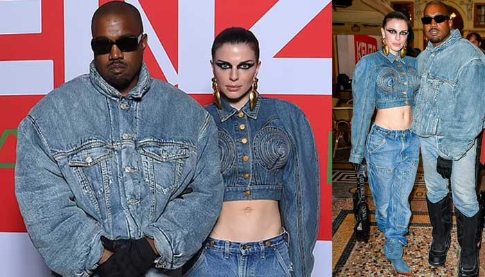 Kanye West and Julia Fox make red carpet debut in matching denim outfits at Paris Fashion Week Show - The News International