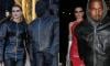 Kanye West and Julia Fox turn heads as they bounce around Paris Fashion Week in leather outfits