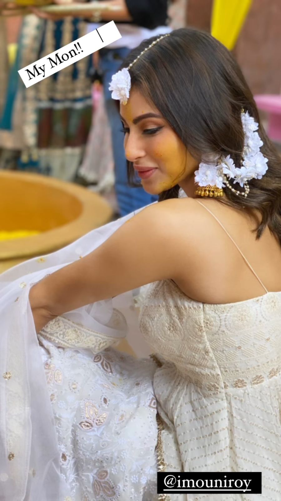 Mouni Roy makes for a stunning mehndi bride in yellow: Watch