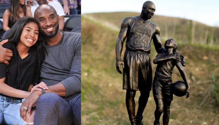 Kobe Bryant and his daughter Giannas statue was erected on the 2nd anniversary of their fatal helicopter crash