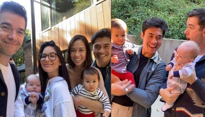 Olivia Munn, John Mulaney enjoy family time out with Henry Golding & Liv Lo