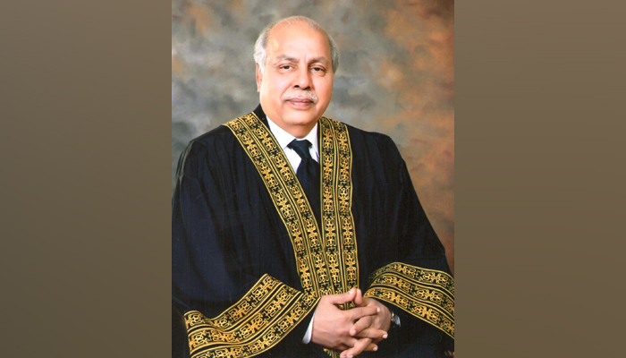 Ex-chief justice of Pakistan Justice Gulzar Ahmed. — IJCP