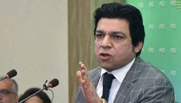 PTI leader Faisal Vawda addressing a press conference in Islamabad. -File photo