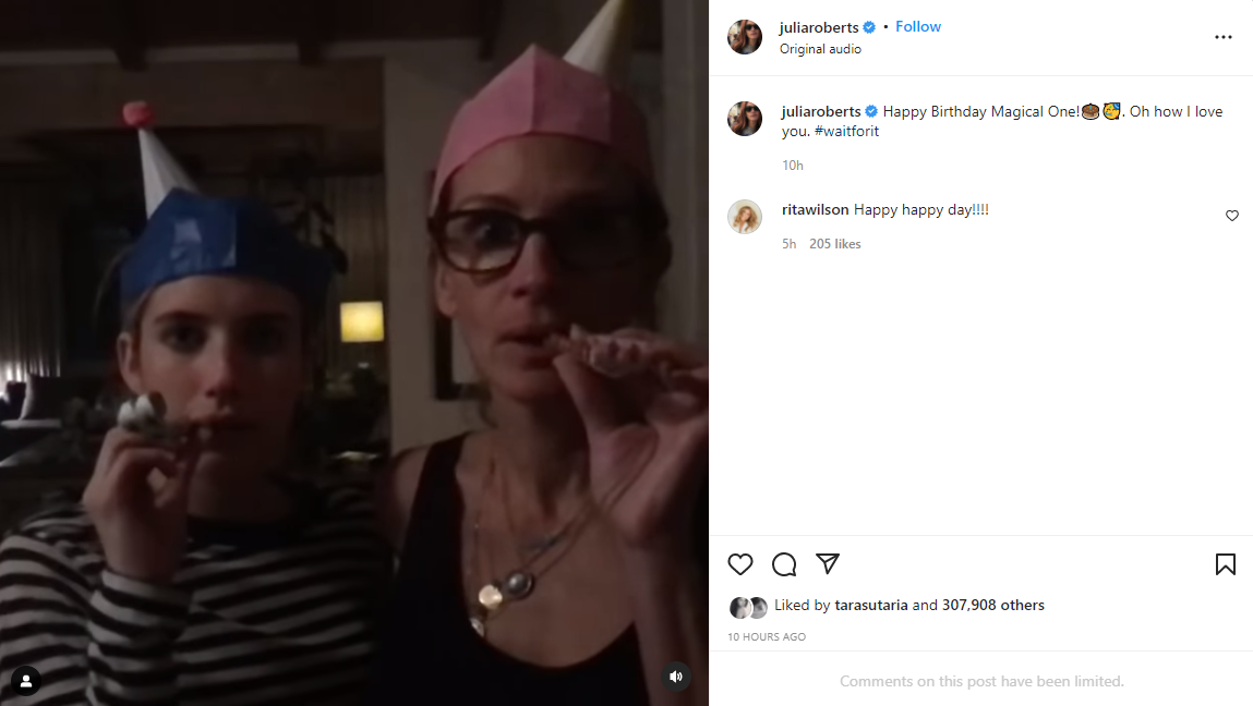 Julia Roberts wishes niece Emma Roberts on her birthday, Oh how I love you
