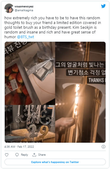 BTS Jim’s birthday toilet cleaner to J-Hope a called out as an ‘odd collectable’