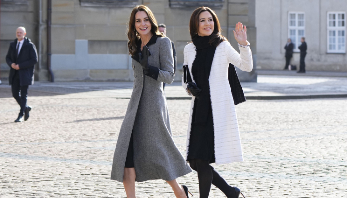Kate Middleton met her royal lookalike, the Crown Princess Mary of Denmark, during her tour on Wednesday