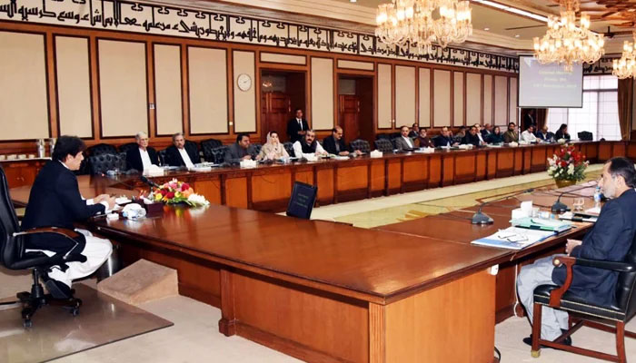 Prime Minister Imran Khan chairs a federal cabinet meeting in Islamabad on November 23, 2018. — PID/file