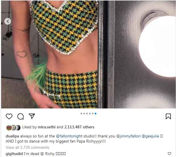 Gigi Hadid reacts to Dua Lipas social media post for the first time after Anwar Hadid breakup