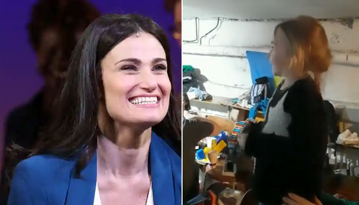 Frozen singer Idina Menzel voices support for Ukrainian girl singing Let It Go’ from bunkers
