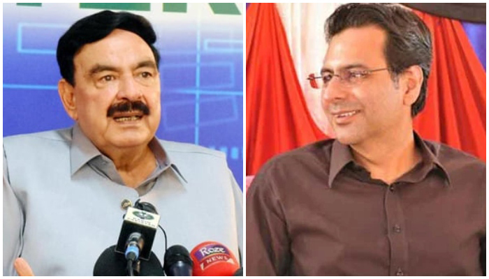no-trust motion (left) Minister for Water Resources Moonis Elahi (right). — PID/Twitter/File
