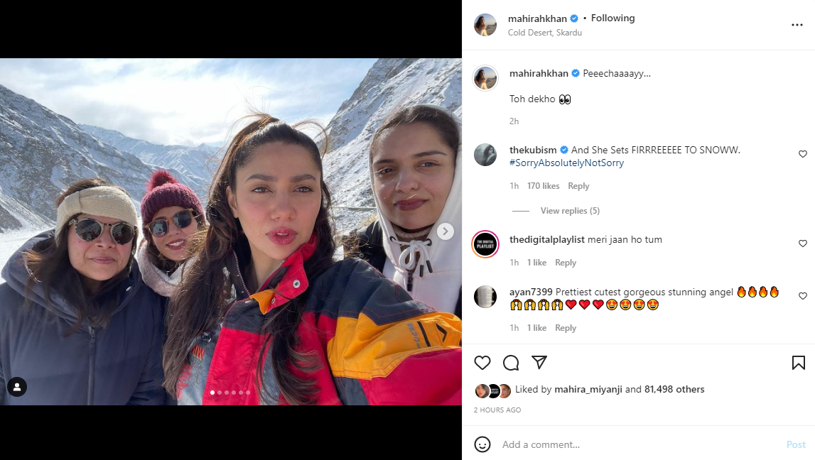 Mahira Khan treats fans to scenic footage of his visit to Skardu
