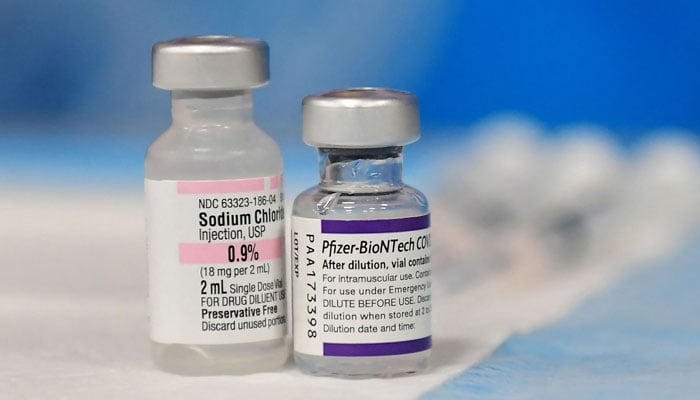 In this file photo taken on December 15, 2021, the Pfizer COVID-19 vaccine awaits administration at a vaccination clinic in Los Angeles, California. — AFP/File