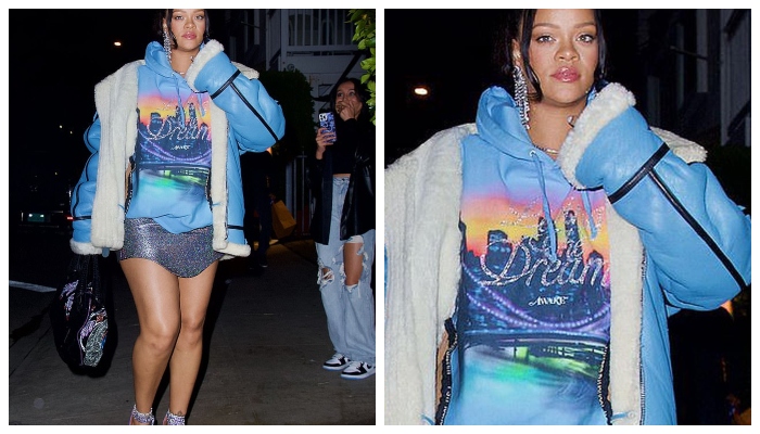Rihanna leaves fans spellbound with her glam look in vibrant mini skirt