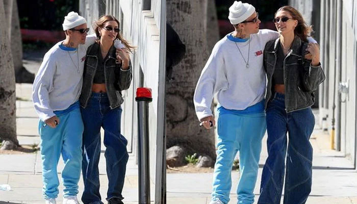 Justin Bieber and hailey Bieber in Los Angeles Photo: The Mirror