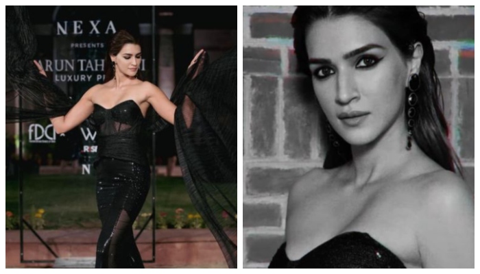 Kriti Xxx Video - Kriti Sanon rocks shimmery black gown in her latest pictures