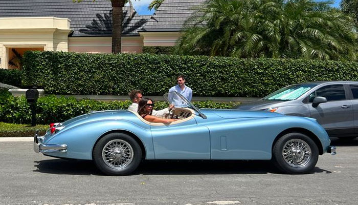 David Beckham gifts newlyweds Brooklyn and Nicola with a £350,000 Jaguar