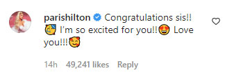 Paris Hilton sends love to Britney Spears after she announced her pregnancy