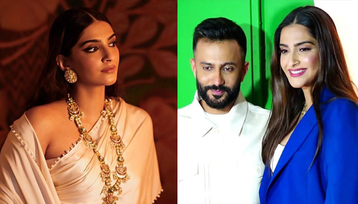 Sonam Kapoor looks radiant as she poses with Anand Ahuja in latest pregnancy photoshoot