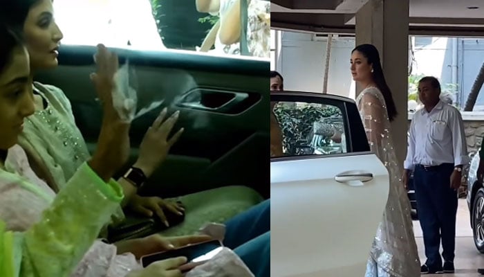Ranbir- Alia wedding: Watch Neetu Kapoor, Kareena Kapoor arrive for Ganesh Pooja