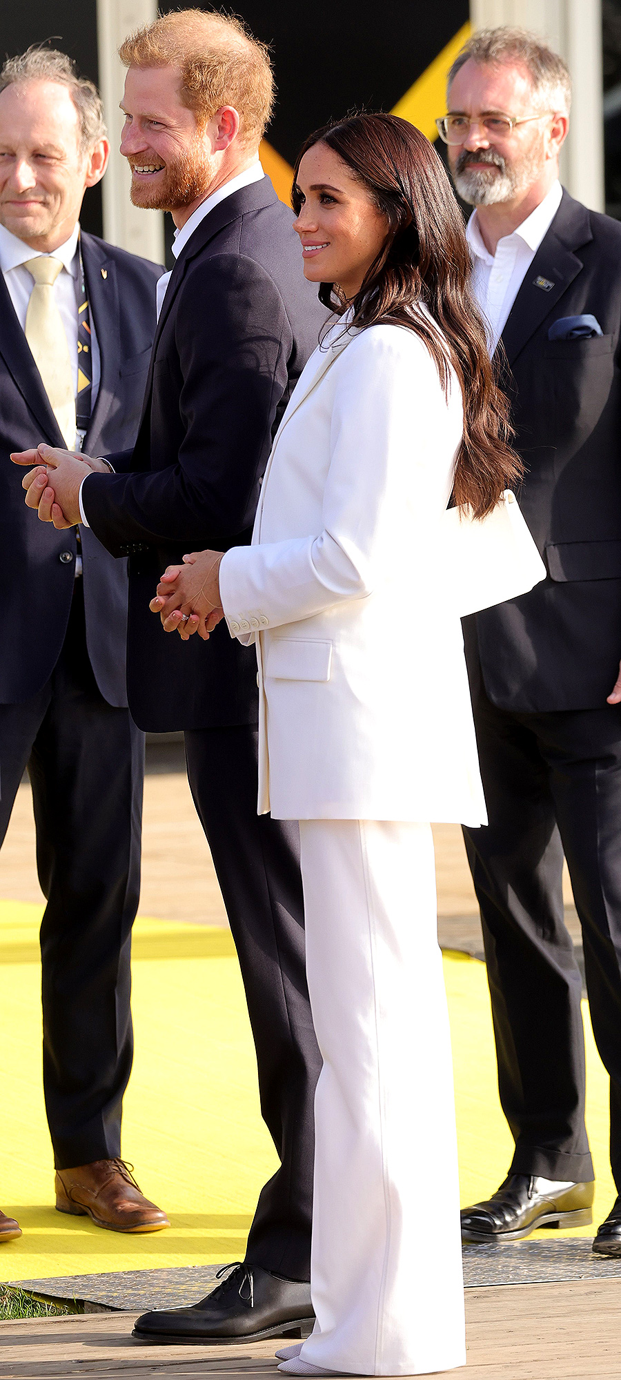 Meghan Markle’s all-white look in first trip since Megxit turns heads