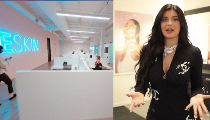 Kylie Jenner flaunts her brand's huge headquarters feat corner