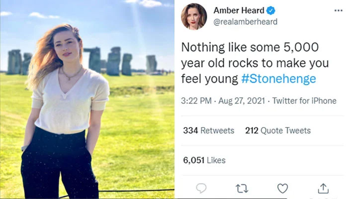 Amber Heards visit to Stonehenge resurfaces amid defamation case with Johnny Depp