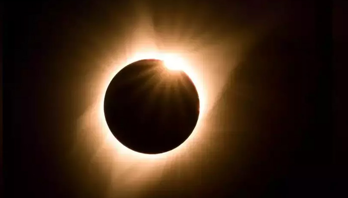 A representative image of the solar eclipse.