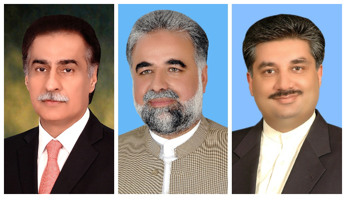 (L to R) MNAs Ayaz Sadiq, Murtaza Javed Abbasi, and Khurram Dastagir. — National Assembly website