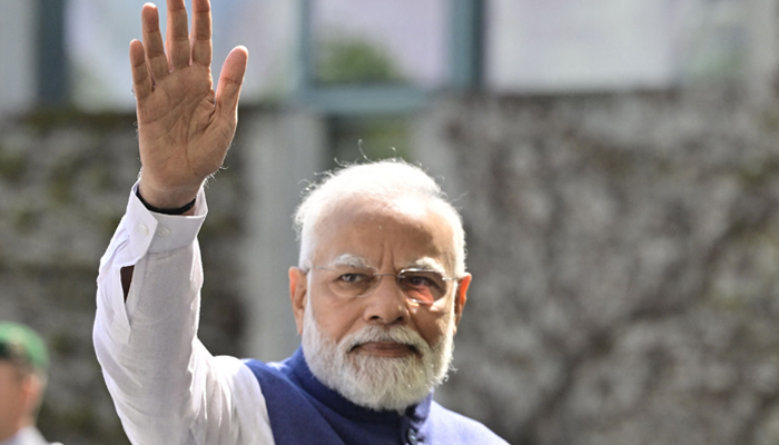 Indian Prime Minister Narendra Modi waves as he walks into the Chancellery in Berlin on May 2, 2022. — AFP/File
