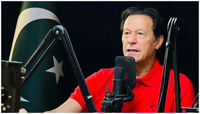 Former prime minister Imran Khan speaking during a podcast. — Instagram/ imrankhan.pti
