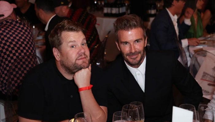 David Beckham terlihat sangat gaya di pesta makan malam dengan James Corden: lihat foto