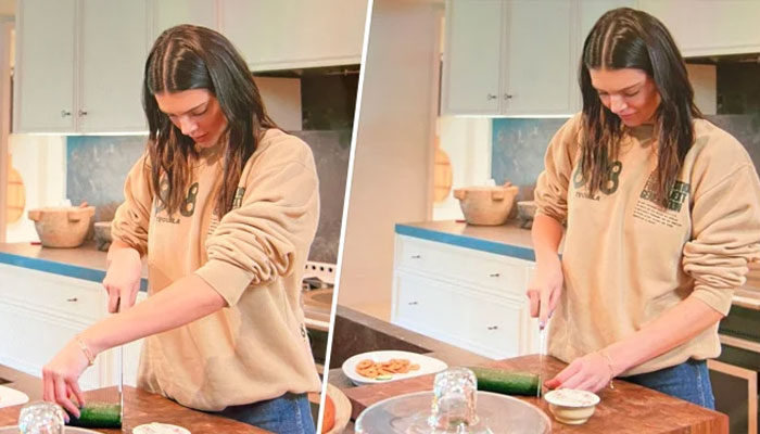 Kendall Jenner says her cucumber slicing skills are tragic after viral photo