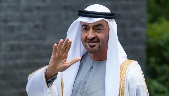 United Arab Emirates President Sheikh Mohammed bin Zayed al-Nahyan arrives in Downing Street ahead of bilateral talks with British Prime Minister Boris Johnson, on September 16, 2021 in London, England. — AFP