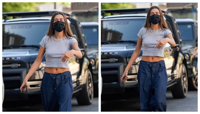 Hailey Bieber shows off her stunning physique in latest snaps