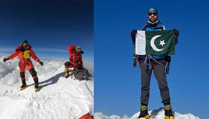 Pakistani mountaineer Abdul Joshi at Mount Everetst.