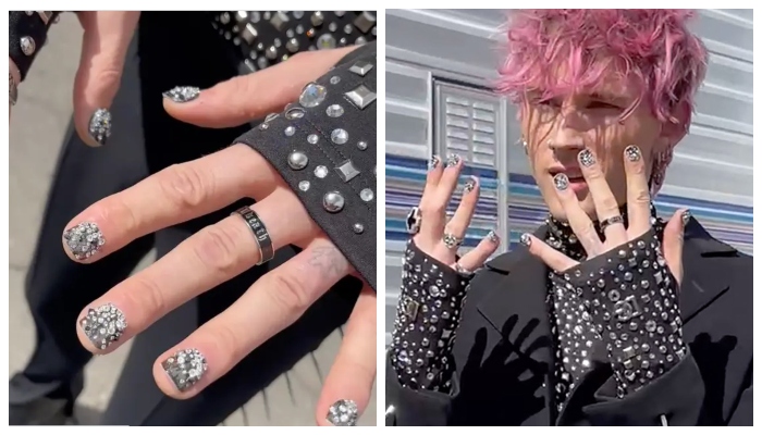 Machine Gun Kelly shows off expensive diamond manicure at Billboard Music Awards 2022