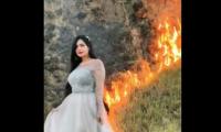 TikToker Dolly booked for setting fire in Margalla forest