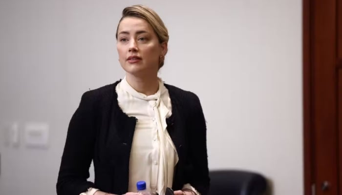 Amber Heard leaves the stand after intense cross-examination by Johnny Depp’s lawyer