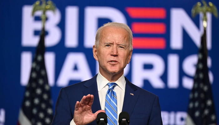 President Joe Biden speaks at the Chase Center in Wilmington, Delaware. — AFP/File