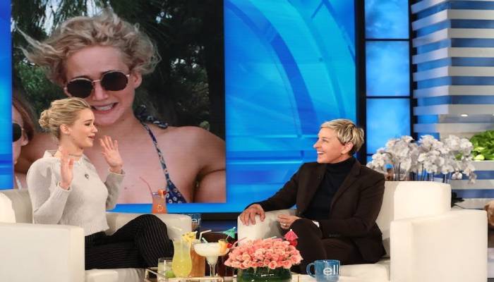 Jennifer Lawrence dreams about being interviewed by Ellen DeGeneres sitting on the toilet