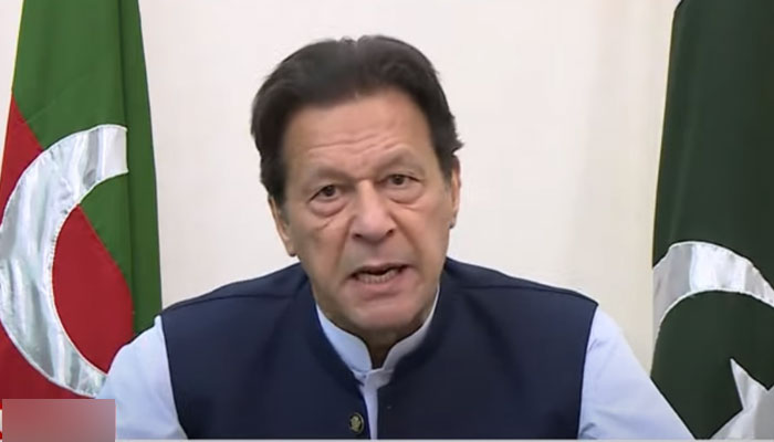 Former prime minister Imran Khan gives an interview to CNNs Becky Anderson on May 23, 2022. — YouTube Screengrab