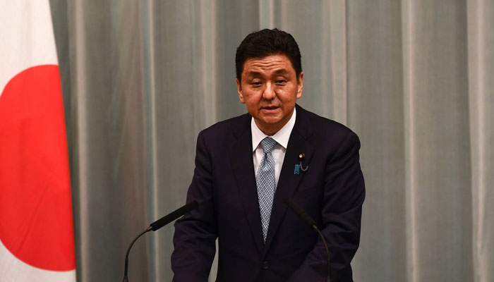 Japans Defence Minister Nobuo Kishi
