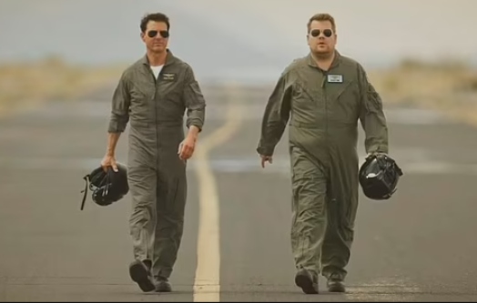 Tom Cruise, James Corden recreate ‘Top Gun’ aerial stunt on ‘The Late Late Show’