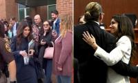 Johnny Depp Attorney Camille Vasquez Receives Hero's Welcome: Video