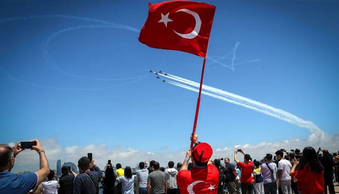 Turkey has been showcasing its defence technology in Azerbaijans capital Baku. Photo: AFP