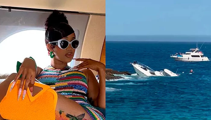 Cardi B shares shocking footage of yacht sinking in ocean: Yall see this?